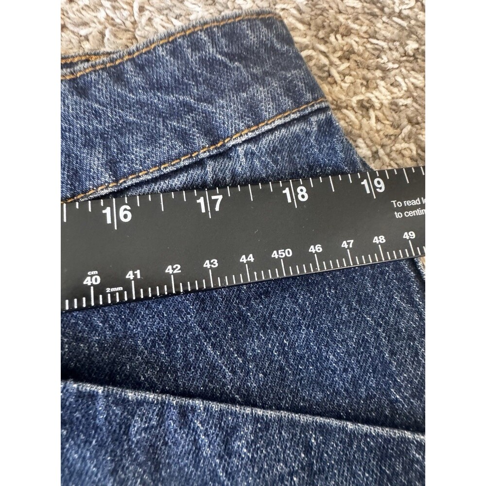 Frye Womens Barrel Jeans Size 14 Medium Wash High Rise Utility NWT - Picture 8 of 14